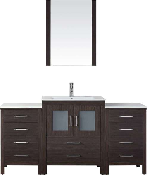 wood bathroom countertops ideas Virtu Bathroom Vanity Set Dark Modern