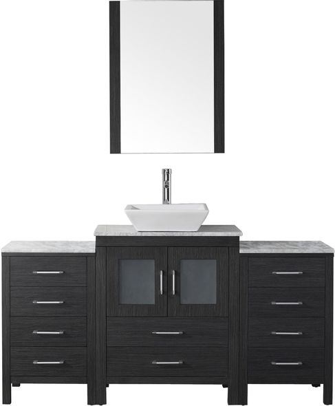 70 inch double vanity Virtu Bathroom Vanity Set Dark Modern
