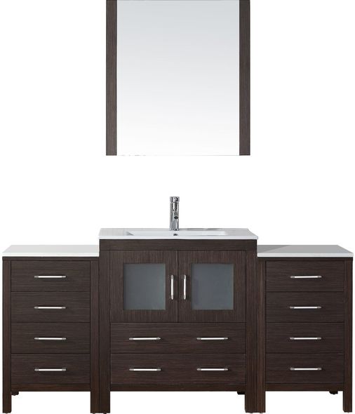 vanity counter tops with sink Virtu Bathroom Vanity Set Dark Modern
