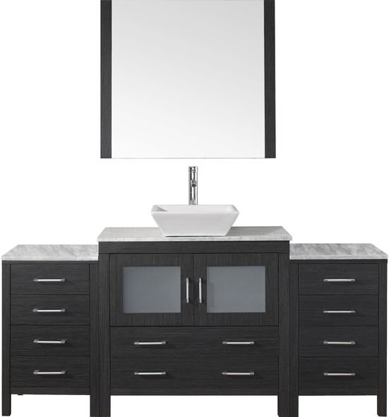 70 inch bathroom vanity with top Virtu Bathroom Vanity Set Dark Modern