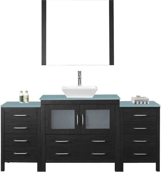 double wood vanity Virtu Bathroom Vanity Set Dark Modern
