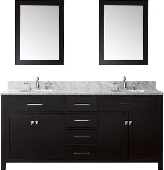 twin sink vanity unit Virtu Bathroom Vanity Set Dark Transitional