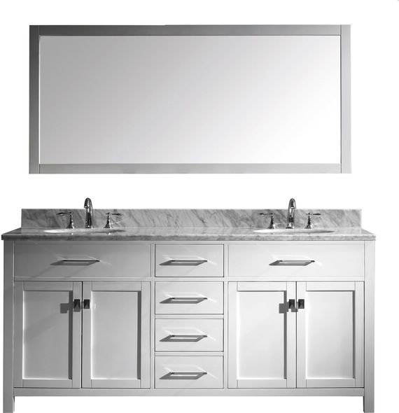 70 inch vanity top single sink Virtu Bathroom Vanity Set Light Transitional