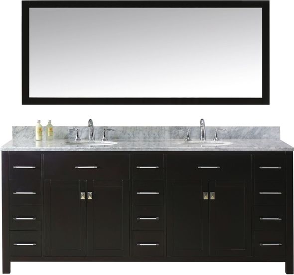 3 drawer vanity cabinet Virtu Bathroom Vanity Set Bathroom Vanities Dark Transitional