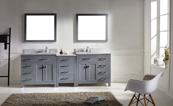 60 inch double sink vanity Virtu Bathroom Vanity Set Medium Transitional