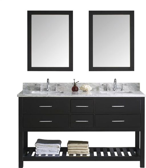 small bathroom sinks and vanities Virtu Bathroom Vanity Set Dark Transitional