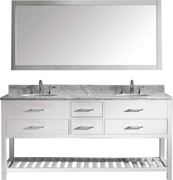 60 vanity with top Virtu Bathroom Vanity Set Light Transitional