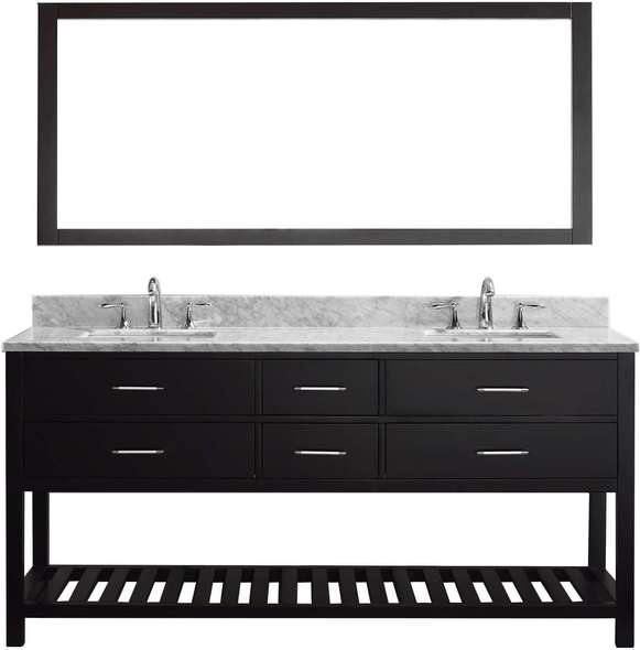 vanity and cabinet set Virtu Bathroom Vanity Set Dark Transitional