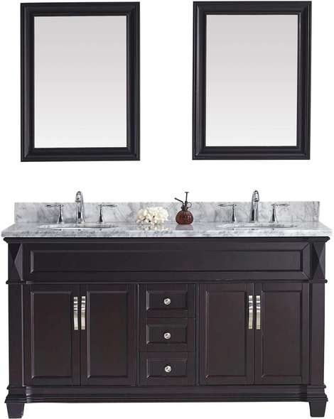 vanity and storage cabinet set Virtu Bathroom Vanity Set Dark Transitional