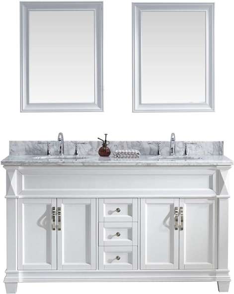 rustic double vanity Virtu Bathroom Vanity Set Light Transitional