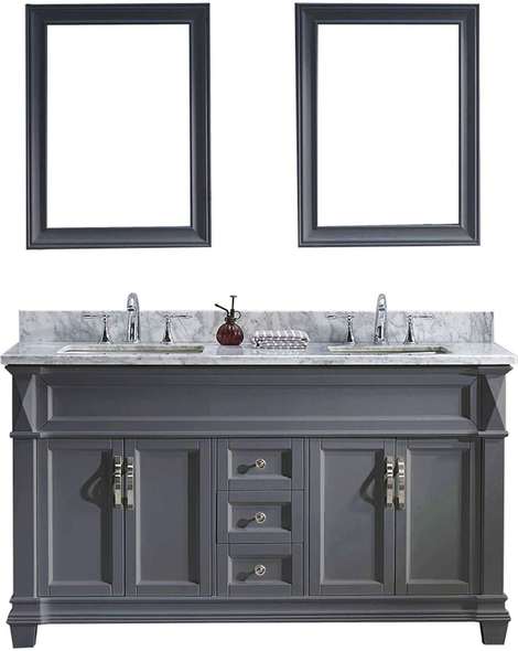wooden vanity with sink Virtu Bathroom Vanity Set Medium Transitional