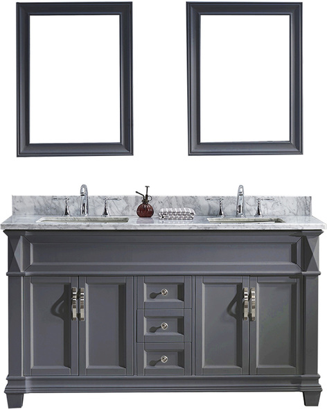 small sink with cabinet Virtu Bathroom Vanity Set Medium Transitional