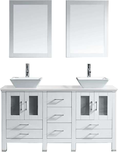 bathroom double sink cabinets Virtu Bathroom Vanity Set Light Modern