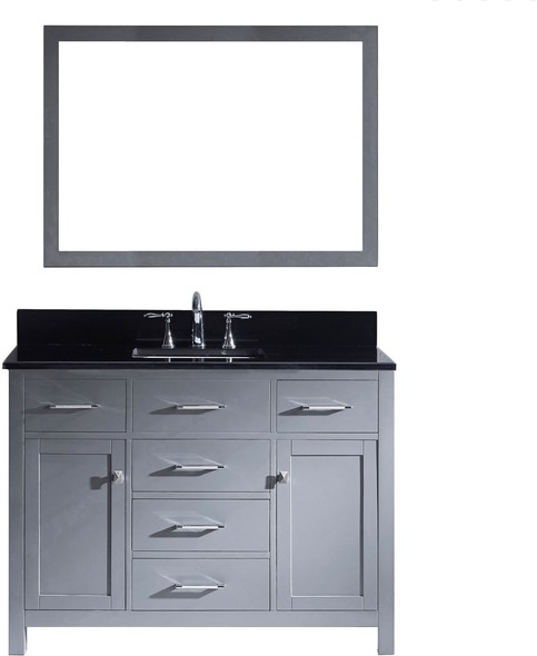 vanity tower for countertop Virtu Bathroom Vanity Set Medium Transitional