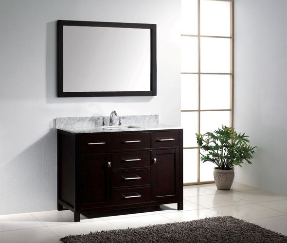 dark grey bathroom cabinets Virtu Bathroom Vanity Set Dark Transitional