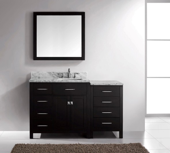 rustic wood bathroom cabinet Virtu Bathroom Vanity Set Dark Transitional