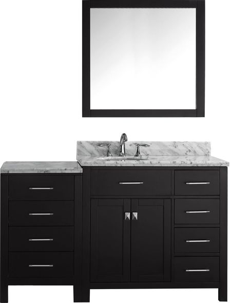 lowes double sink bathroom vanity Virtu Bathroom Vanity Set Dark Transitional