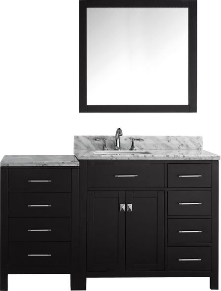 lowes bathroom vanity and sink Virtu Bathroom Vanity Set Dark Transitional