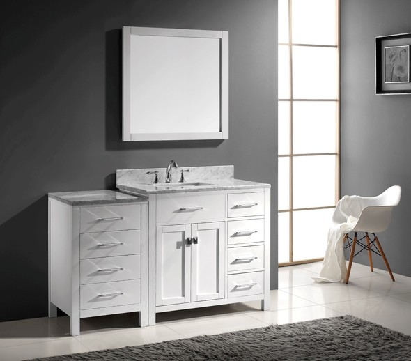 powder room cabinets Virtu Bathroom Vanity Set Light Transitional
