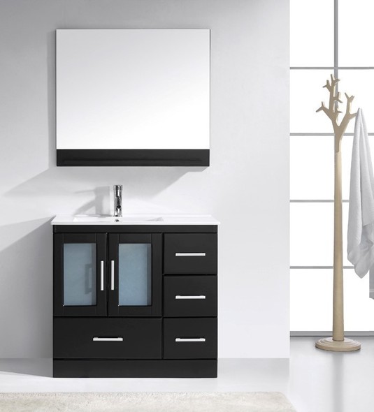 design house vanity tops Virtu Bathroom Vanity Set Dark Modern