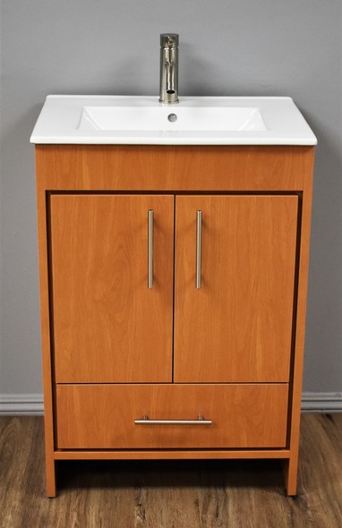 lavatory cabinet Volpa Bathroom Vanities Honey Maple Modern