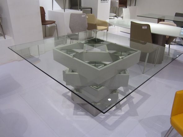 marble dining table set for 4 WhiteLine Dining