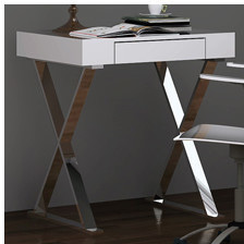 small corner desk with shelves WhiteLine Office
