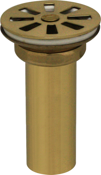 brushed brass overflow Whitehaus Drain Polished Brass
