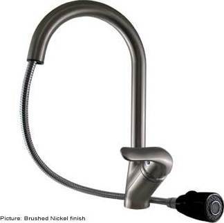 Whitehaus Faucet Kitchen Faucets Chrome/Black Head