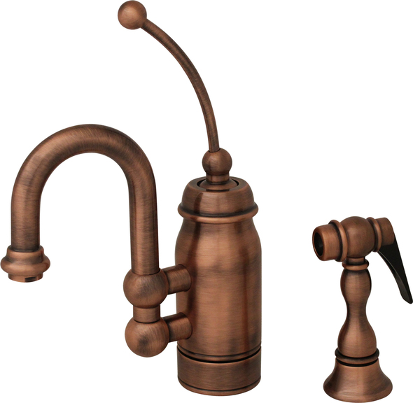 kitchen faucet single handle replacement Whitehaus Faucet Antique Copper