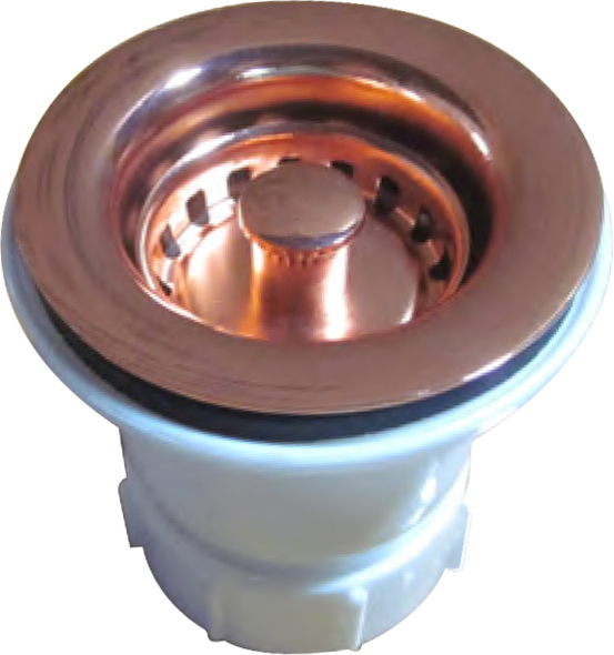 franke plugs Whitehaus Basket Strainer Polished Copper
