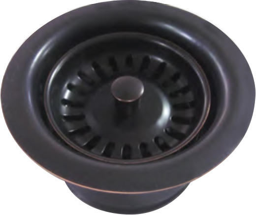 kitchen sink drain basket strainer stopper plug replacement Whitehaus Disposer Trim Oil Rubbed Bronze Highlighted