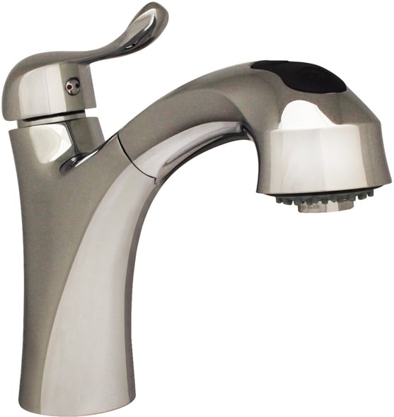 stainless steel faucet with sprayer Whitehaus Faucet Polished Chrome