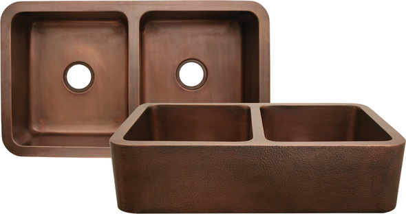  Whitehaus Sink Double Bowl Sinks Hammered Copper
