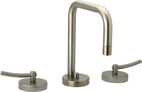 8 inch spread bathroom faucets Whitehaus Faucet Brushed Nickel - PVD