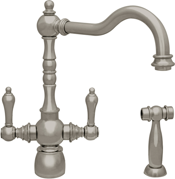 sink faucet gold Whitehaus Faucet Brushed Nickel