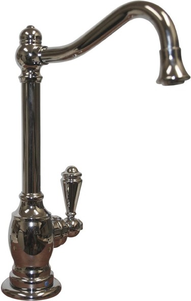 wall mounted kitchen faucet single handle Whitehaus Faucet Polished Chrome