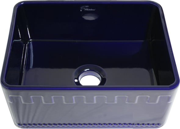 white single basin undermount kitchen sink Whitehaus Sink Sapphire Blue