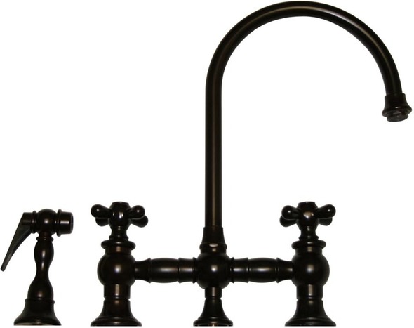 double bowl sink with tap hole Whitehaus Faucet  Oil Rubbed Bronze