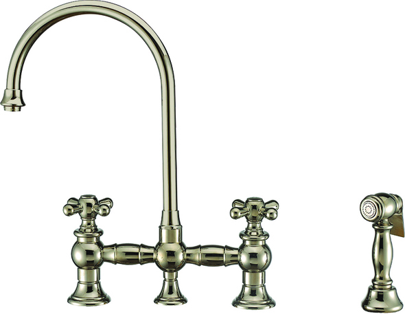 pull down sink faucet Whitehaus Faucet  Kitchen Faucets Polished Nickel