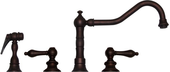 replace the faucet in kitchen sink Whitehaus Faucet Mahogany Bronze
