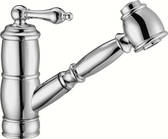 19 stainless steel sink Whitehaus Faucet  Polished Chrome