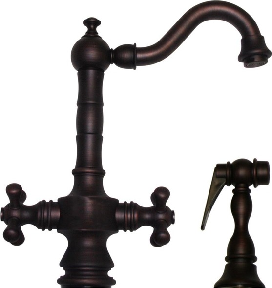 traditional bathroom faucets Whitehaus Faucet Mahogany Bronze