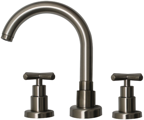 gold vessel sink faucet Whitehaus Faucet Brushed Nickel
