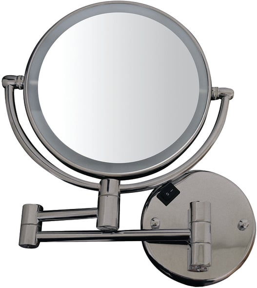 small illuminated bathroom mirrors Whitehaus Mirror Bathroom Mirrors Brushed Nickel