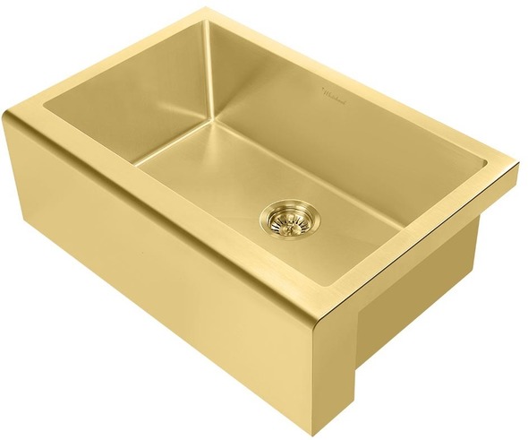 black composite single bowl kitchen sink Whitehaus Sink Single Bowl Sinks Brass