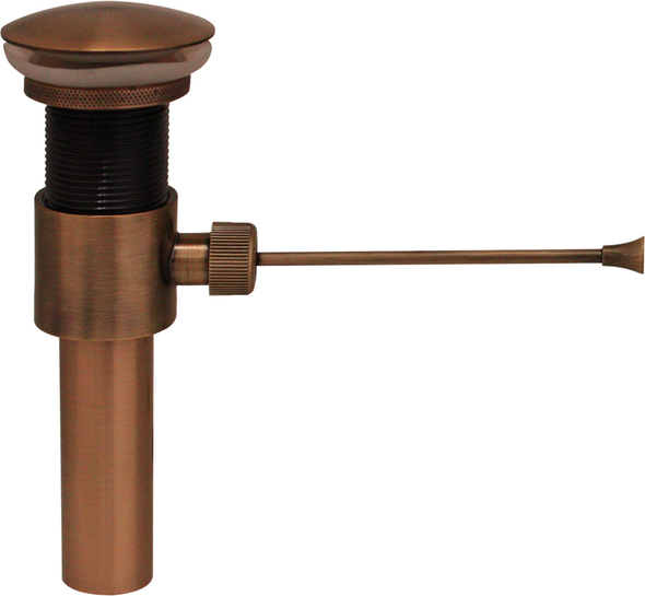 bathroom sink faucet without pop up drain Whitehaus Drain Bathroom Sink Drains Antique Copper