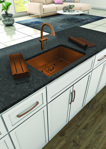 compare kitchen sinks Whitehaus Faucet  Copper