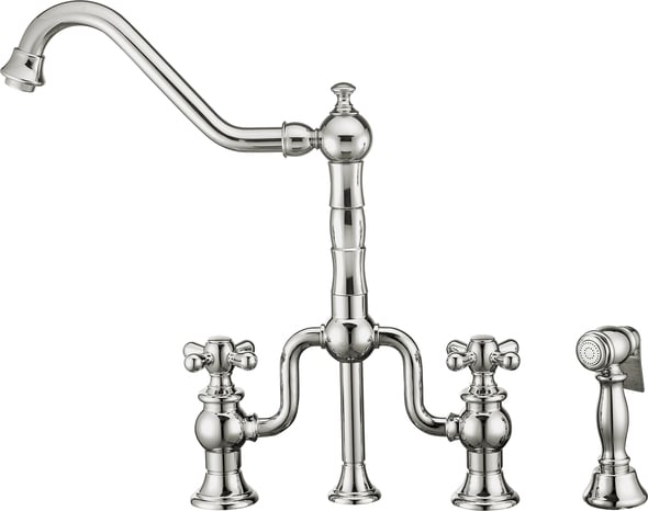 kohler kitchen sink taps Whitehaus Faucet  Kitchen Faucets Polished Chrome