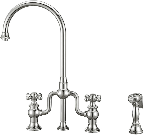 commercial kitchen faucets near me Whitehaus Faucet  Polished Chrome